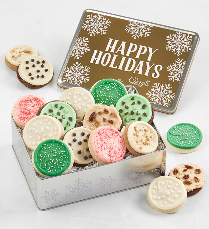 Sparkling Holiday Gift Tin   Buttercream Frosted Assortment