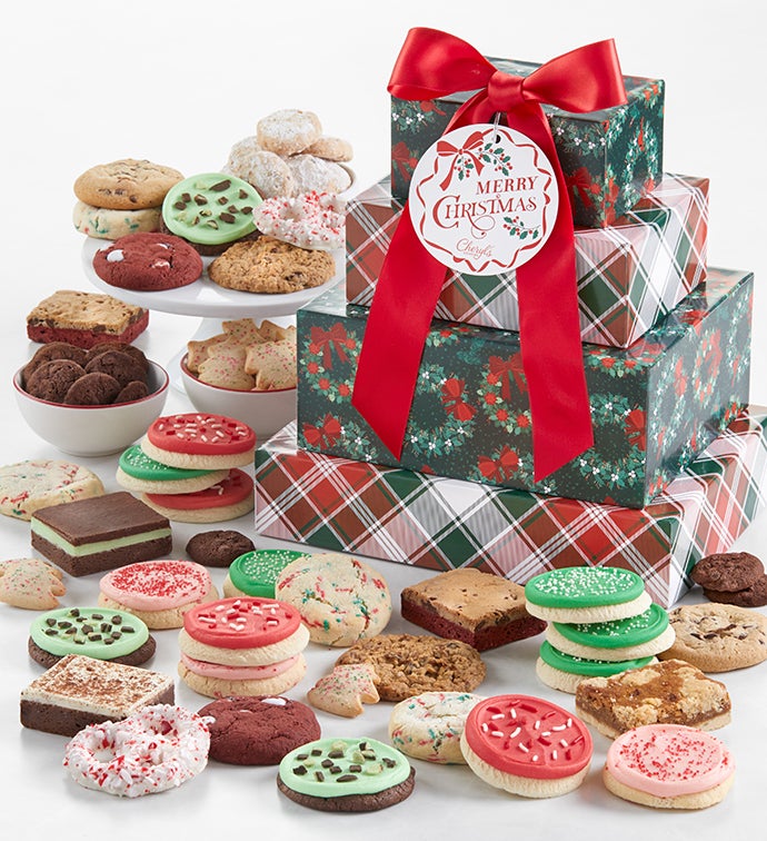 Traditional Premier Gift Tower   Merry Christmas