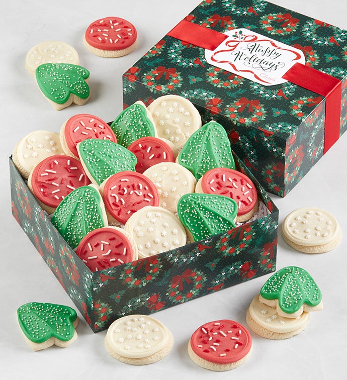 Happy Holidays Cookie Gift Box