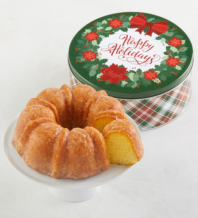 Miss Grace Lemon Cake with Holiday Gift Tin