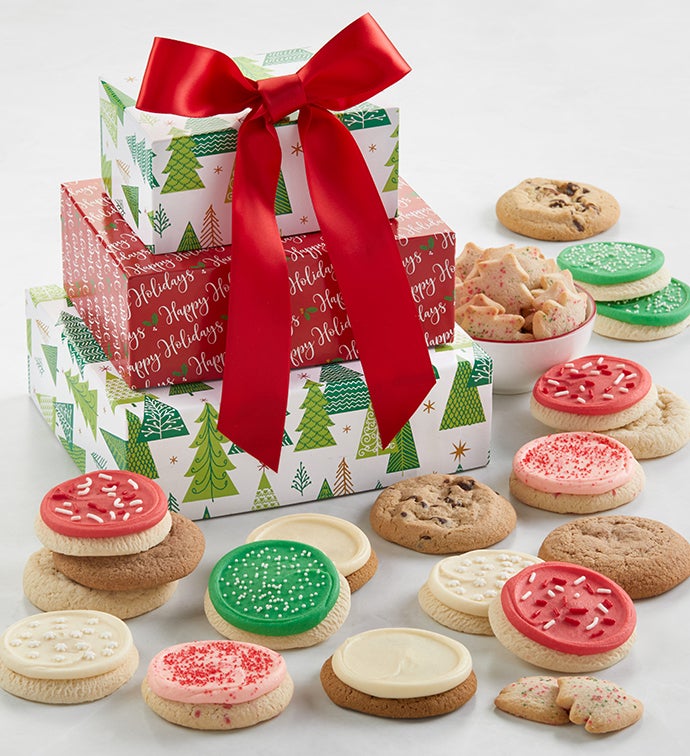 Happy Holiday Gift Tower