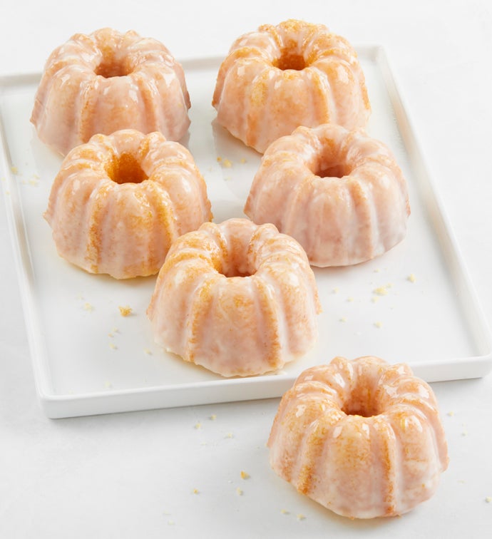 Mini Lemon Bundt Cakes   Set of 6