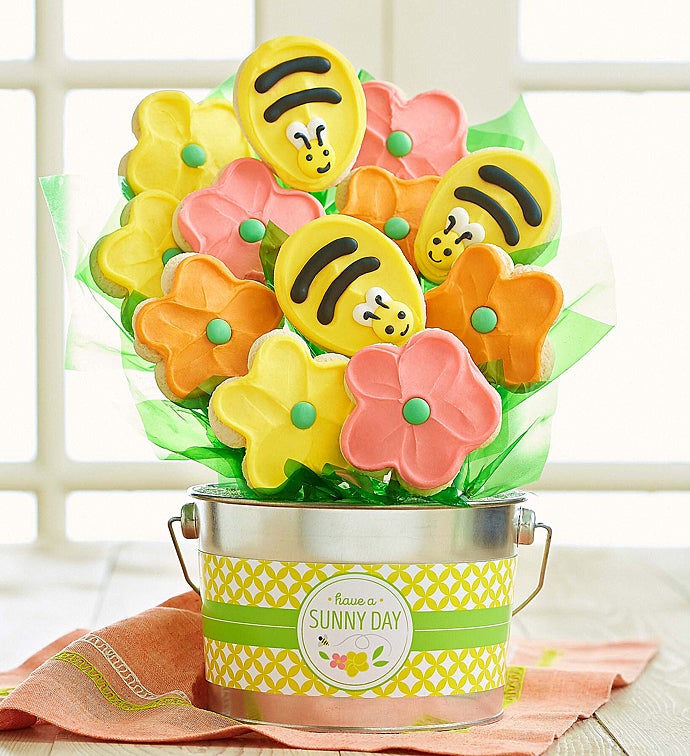 Sunny Day Cookie Flower Pot