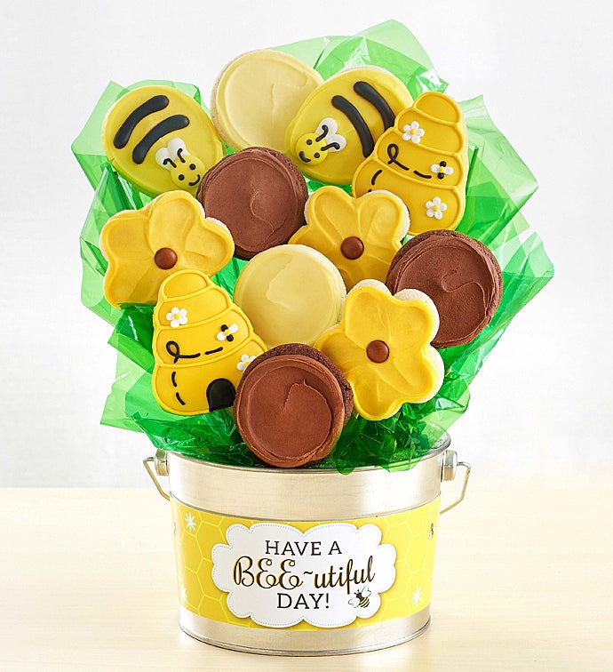 Have a Bee utiful Day Cookie Flower Pot