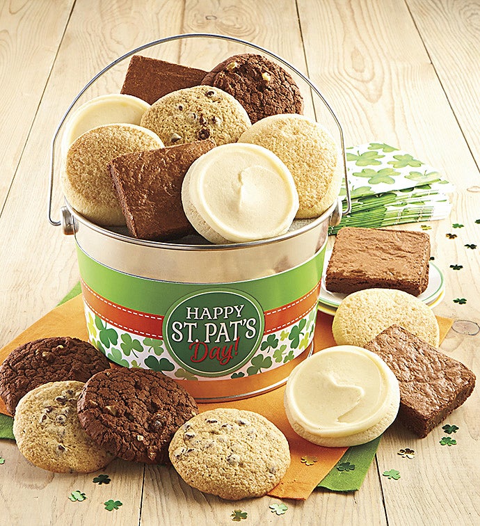Gluten Free Happy St. Patrick&#39;s Day Cookie and Brownie Pail