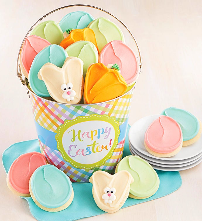 Easter Buttercream Frosted Cookie Pail