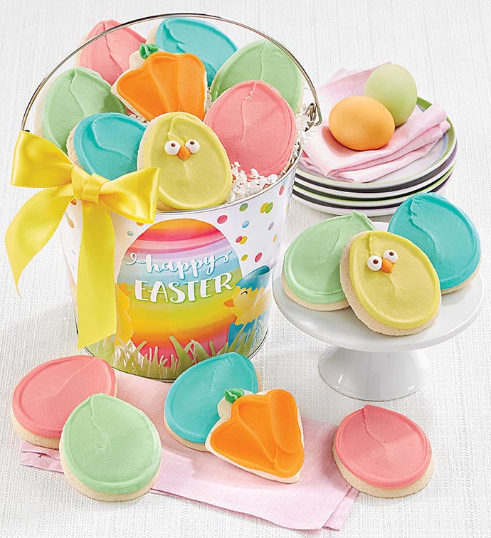 Buttercream Frosted Easter Cookie Pail