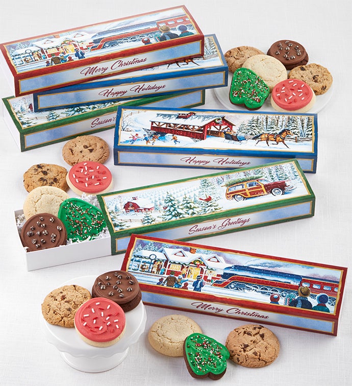 Set of 6 Holiday Travel Gift Boxes
