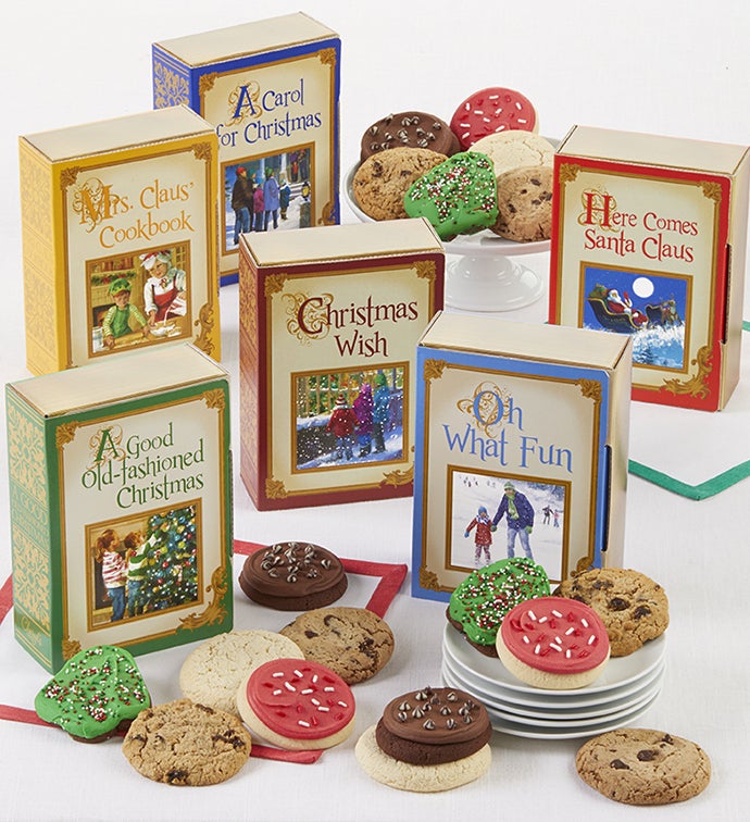 Set of 6 Holiday Book Gift Boxes