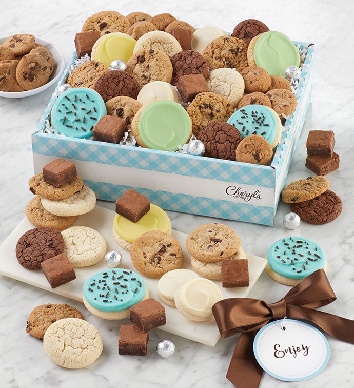 Cheryls Dessert Tray Gift Box with Message tag   Medium