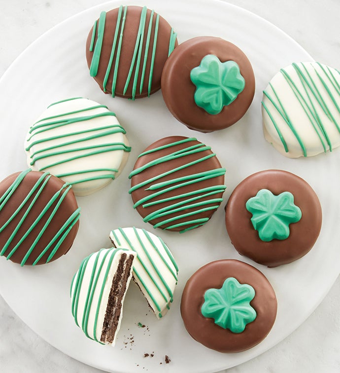 Chocolate Covered St. Patrick’s Day Oreo® Cookies
