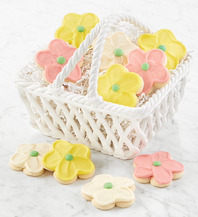 Mother’s Day Basket of Buttercream Frosted Flowers