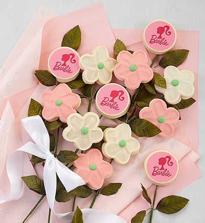 Barbie™ Long-Stem Buttercream Frosted Cookie Flowers