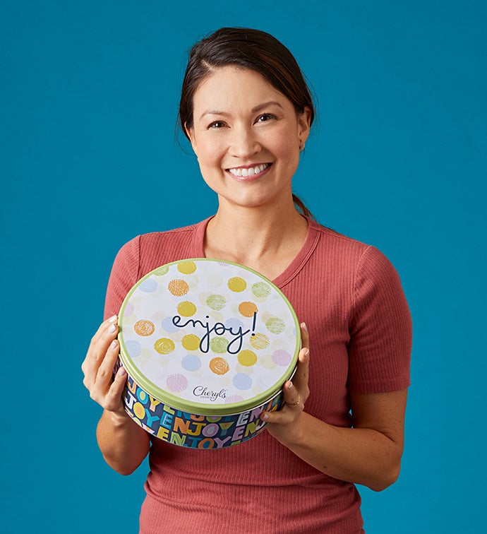 Enjoy Gift Tin - Buttercream-Frosted Cutouts