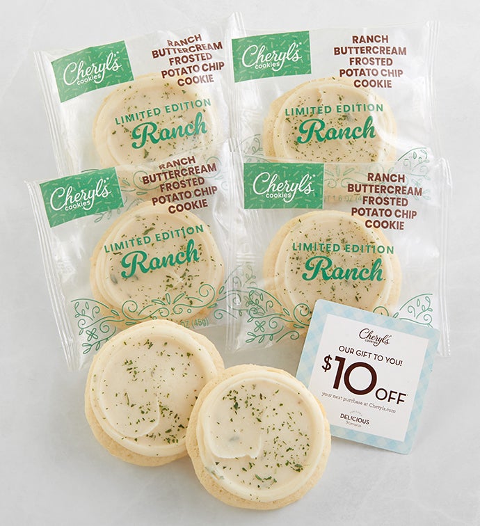 Ranch and Chips Buttercream Frosted Cookie Sampler