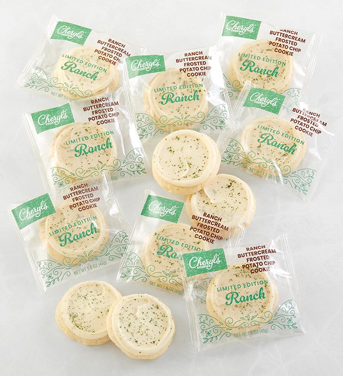 Ranch Buttercream Frosted Potato Chip Cookie Bow Box  12ct