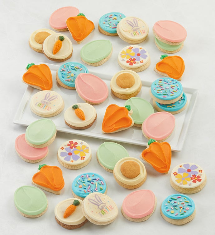Buttercream Frosted Easter Cookies   36