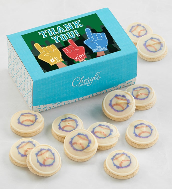Thank You Baseball Cookie Gift Box