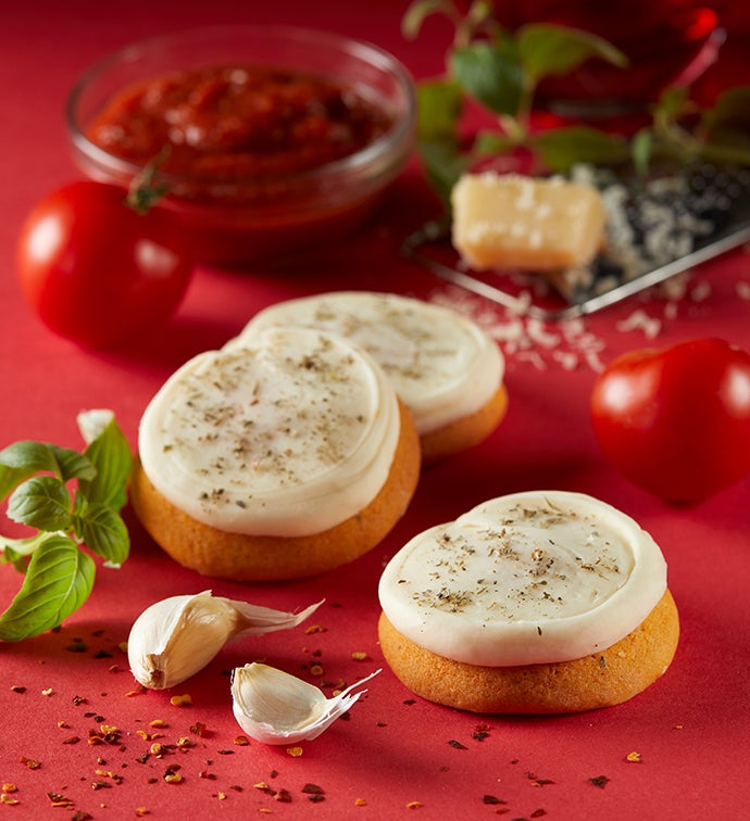 Pizza-Flavored Buttercream-Frosted Cookie Card