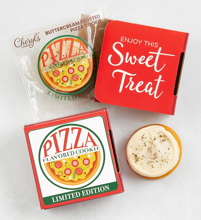 Pizza-Flavored Buttercream-Frosted Cookie Card
