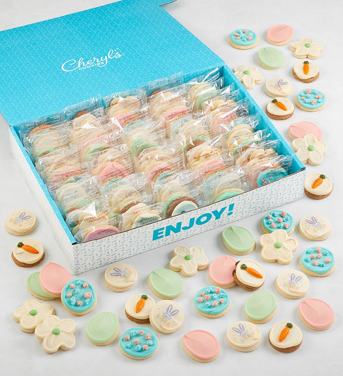 Bow Gift Box   Buttercream Frosted Easter Cookies