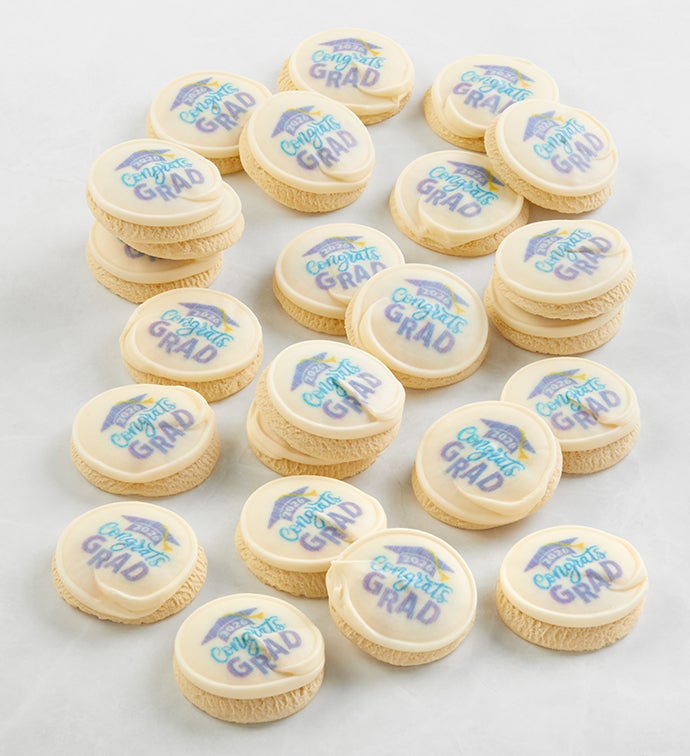 Buttercream Frosted "Congrats, Grad" Cookie Bow Gift Box