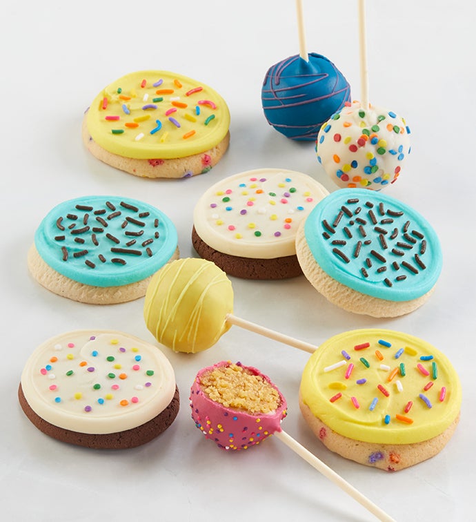 Birthday Cake Pops & Cookies