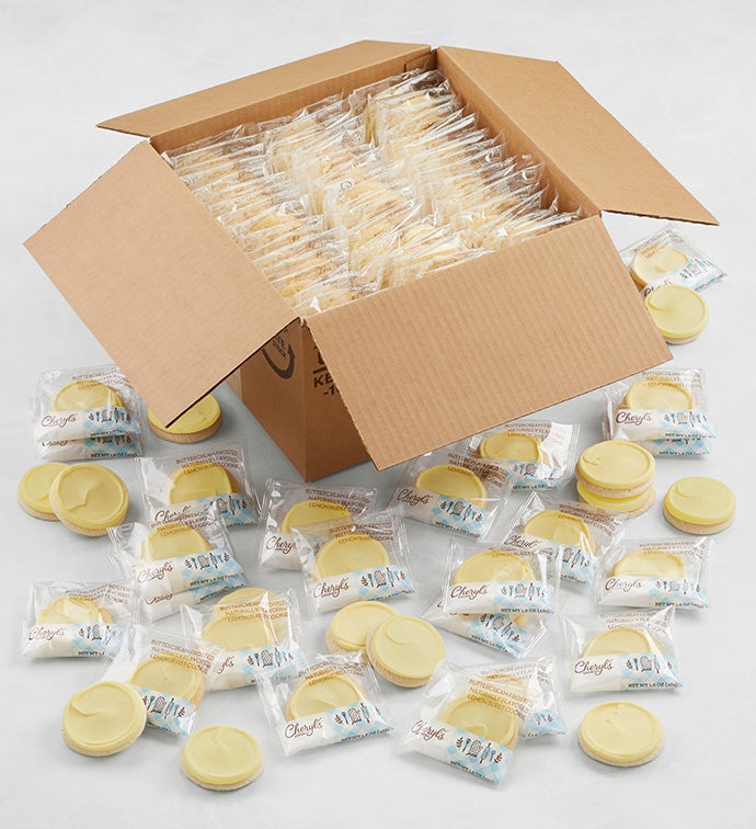 Buttercream Frosted Lemon Burst Cookies Case