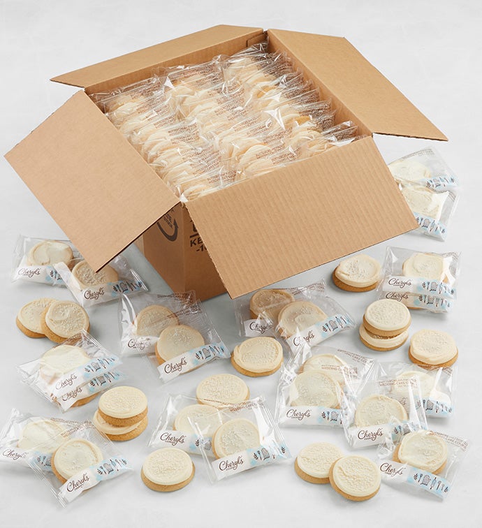 Buttercream Frosted Wedding Cake Cookies Case
