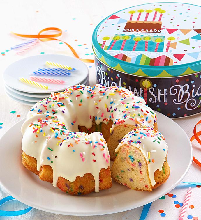 Miss Grace Confetti Birthday Cake with Gift Tin 