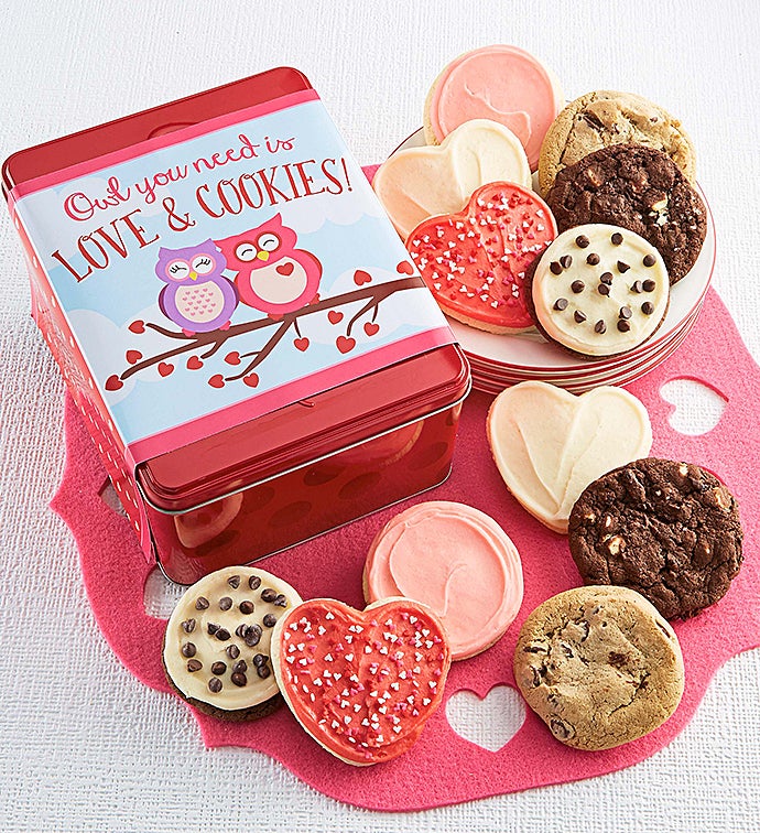 Owl You Need is Love and Cookies Tin
