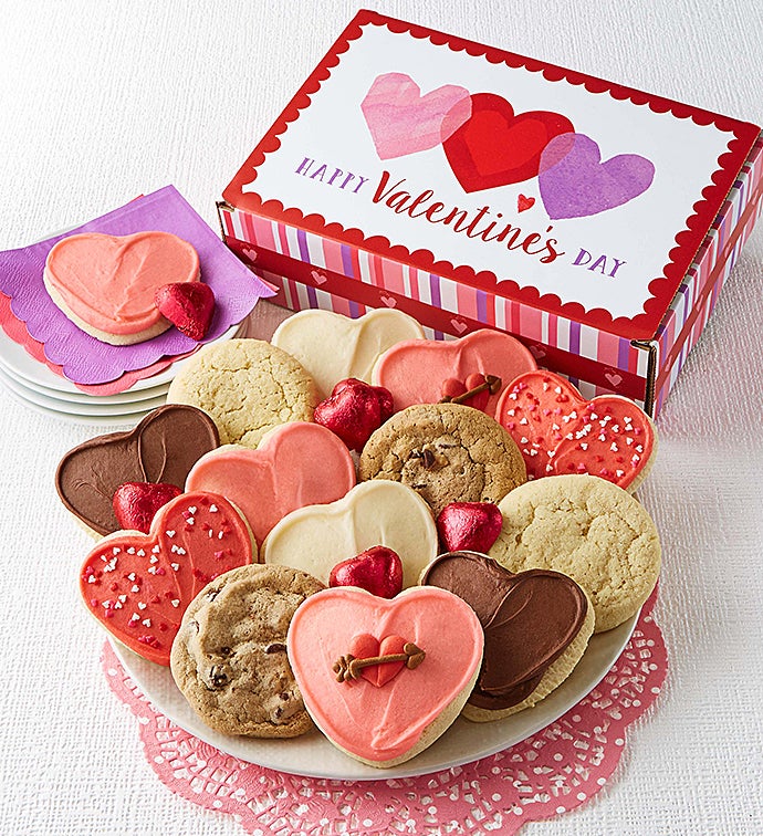 Happy Valentine&#39;s Day Cookie Box