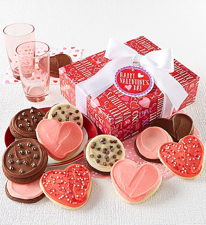 Buttercream Frosted Valentine Cookie Boxes