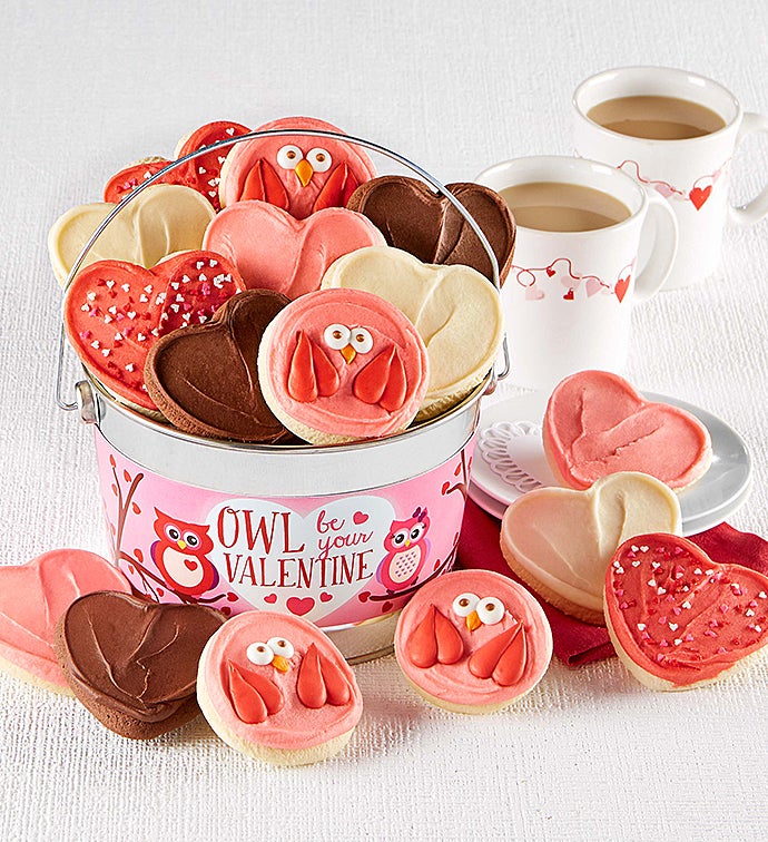 Owl Be Your Valentine Cookie Pail