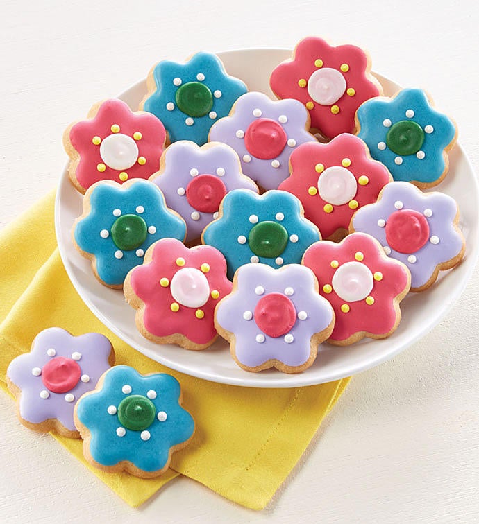 Mini Flower Crunchy Sugar Cookies