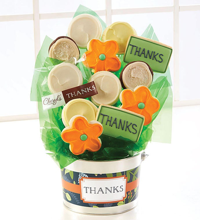 Thank You Cookie Flower Pot