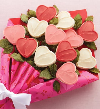 Long Stemmed Buttercream Frosted Cookie Flowers