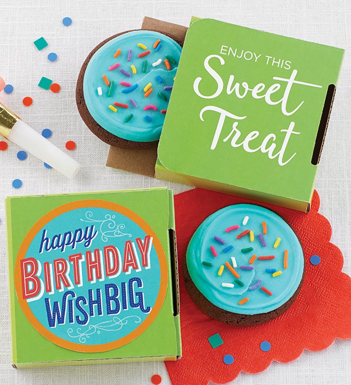 Wish Big Birthday Cookie Card