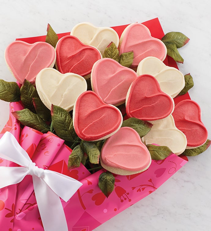 Cheryl's Long Stemmed Buttercream Frosted Cookie Flowers