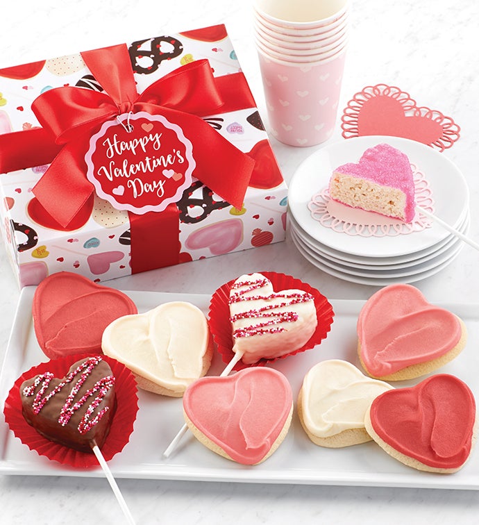 Valentine Crispy Pops and Cookie Gift