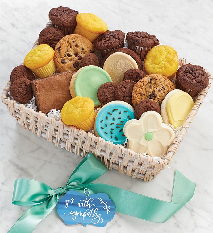 With Sympathy Gift Basket   Small