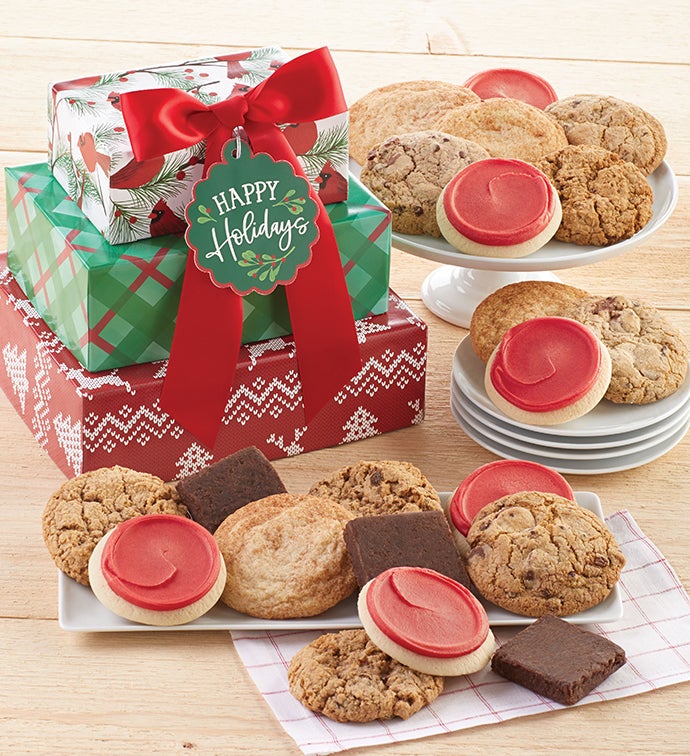 Gluten Free Happy Holidays Gift Tower