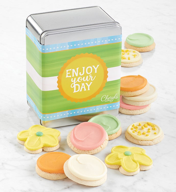 Enjoy Your Day Gift Tin   Frosted Assortment