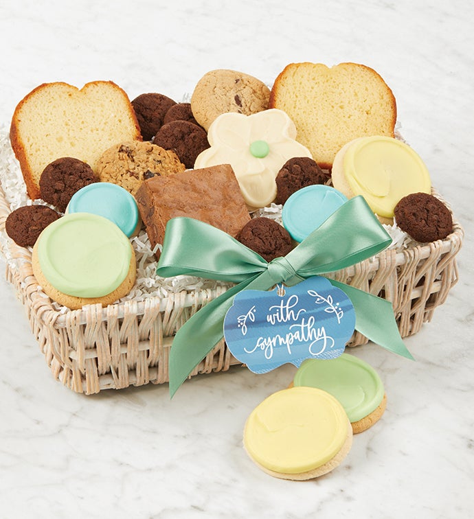 With Sympathy Gift Basket   Small