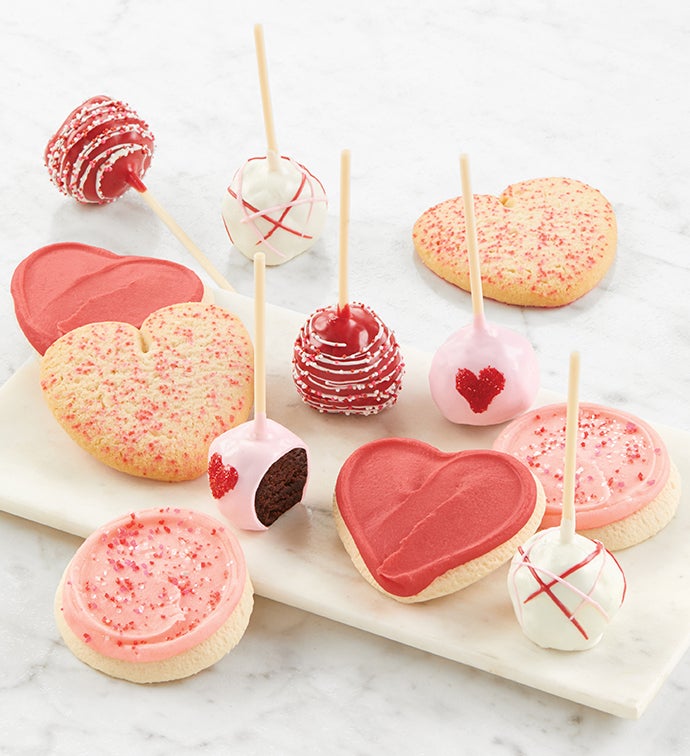 Valentine Cake Pops & Cookies