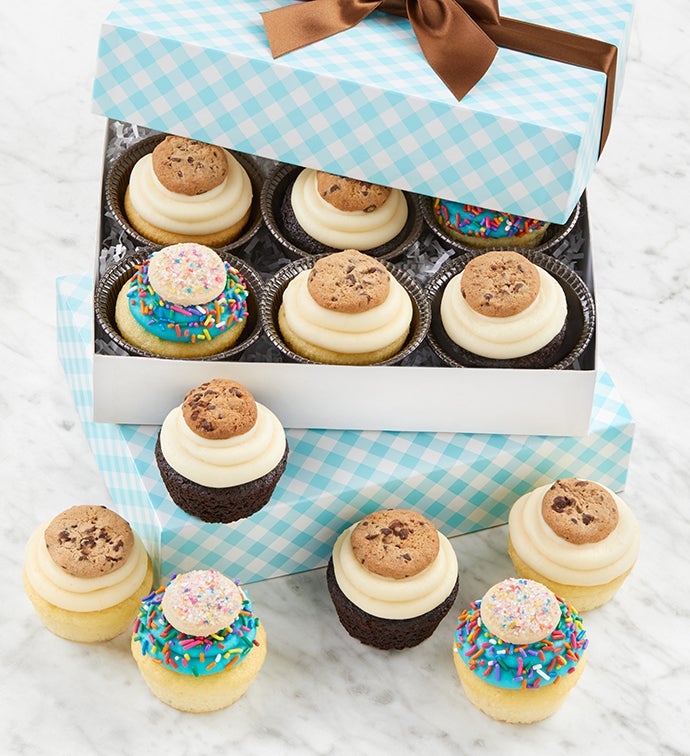Buttercream Frosted Assorted Cupcakes   12 cupcakes