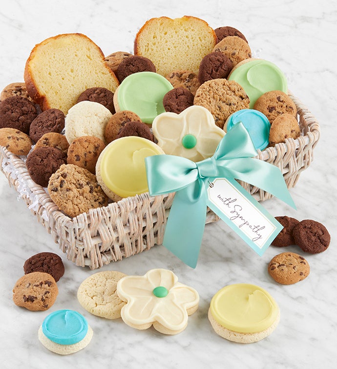With Sympathy Gift Basket   Small