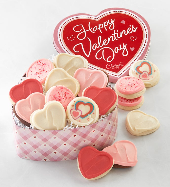 Valentine Gift Tin   Buttercream Frosted Sugar Assortment