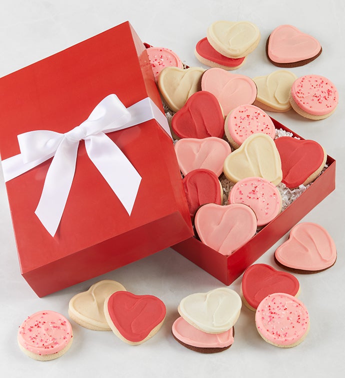 Happy Valentine Frosted Cookie Gift Box