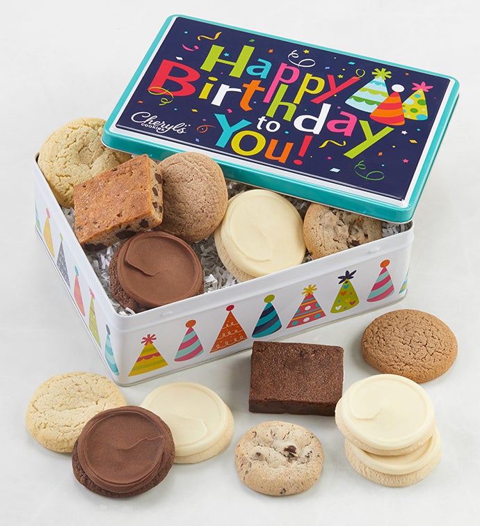 Musical Birthday Gift Tin   Sugar Free Assortment